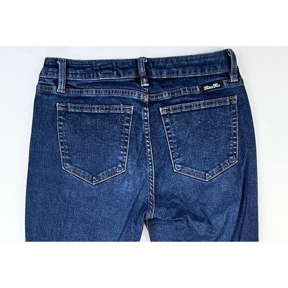 Miss Me Size 27X27 Women's Ankle Skinny Blue Denim 5 Pocket logo Tag Jeans - Picture 10 of 13